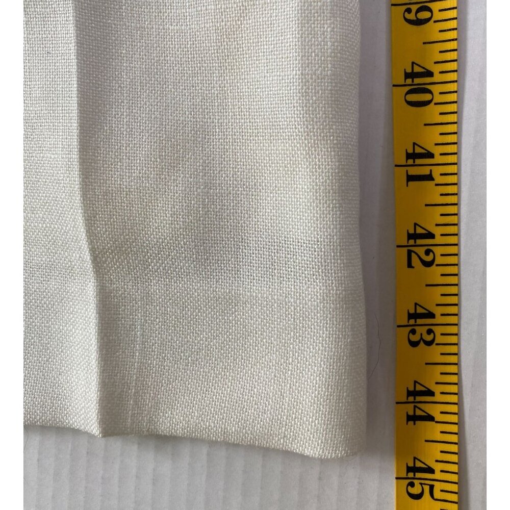Jones New York Womens White Linen Blend Fly Front Straight Leg Pants Size 12 90s - Picture 4 of 8